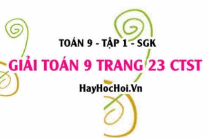 Giải Toán 9 trang 23 tập 1 Chân trời sáng tạo SGK
